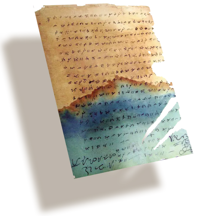 UST Baybayin document, 1613. Land deed handwritten in Baybayin.